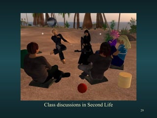 Class discussions in Second Life 