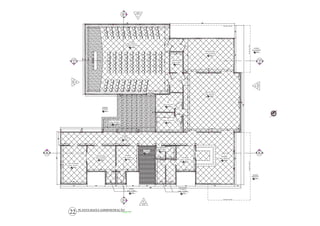 26/fl8
                                                                                                          28/fl9




                                                                                    C
                                                                                                           L



                                                                                                                                                                                                                 Projeção do telhado




                                                                                            Auditório
                                                                                         Área: 138,07m²




                                                                                                                                                                                                                                       Projeção do telhado
                                                                                     CAPACIDADE = 142 PESSOAS
                                                                                                  0,20
                                                                                                                                                                                                                                                               ACESSO
                                                                                                                                                                                                                                                             SECUNDÁRIO
                                                                                                                                                                                          Hall de entrada                                                         0,00
                                                                                                                                                                                          Área: 42,80m²
                                                                                                                                                                                                0,20



              24/fl8                                                                                                                                                                                                                                                    24/fl8
                                                                                                                                                            Sala de som
                  A                                                                                                                                         Área: 6,40m²                                                                                                    A'
                                                                                                                                                                 0,20




               29/fl9

                        N




                                                                                                                                                                                                                                                                        27/fl9
                                                                                                                                                                                                                                                                S
                                                                                                                                                                                          Sala de troféus
                                                                                                                                                                                          Área: 83,70m²
                                                                                                                                                                                                0,20




                                                                                                                                                 WC
                                                                                                                                            Área: 12,12m²
                                                                                                                                                     0,20
                                               ACESSO
                                              INTERNO
                                                  0,00




                                                                                                                                                 WC
                                                         Deck de madeira                                                                    Área: 12,12m²
                                                          Área: 40,05m²                                                                              0,20
                                                                0,20




                                                                         Circulação
                                                                       Área: 43,10m²
                                                                                    0,20




                                                                                                                                   Copa e depósito
                                                                                                                                    Área: 6,00m²
                                                                                                                       ACESSO
                                                                                                                                         0,20
                                                                                                                      INTERNO
 B                                                                                                                          0,00
                                                                                                                                                                                                                                                                          B'
25/fl8                                                                                                                                                                                                                                                                  25/fl8
                                     Sala do diretor                                 Secretária
                                                                                                                                                                                                              Recepção
                                     Área: 18,00m²                             Área: 14,00m²                                                                                Secretaria
                                                                                                                                                                                                            Área: 48,90m²
                                                                                           0,20
                                           0,20                                                                                                                           Área: 12,00m²                           0,20
                                                                                                                                                                                0,20




                                                                                                                                                                                                                                       Projeção do telhado
         Sala de reunião
         Área: 24,15m²
                 0,20




                                                                                                                                                                                                                                                              ACESSO
                                                                                                                                                                                                                                                             PRINCIPAL
                                                                                                                                                                                                                                                                 0,00




                                                                                                                                                                     Almoxarifado
                                                                                              Lavabo                                                                   e arquivo
                                                                                           Área: 2,78m²                                                             Área: 11,55m²
                                                                                                  0,20                                                                       0,20
                                                                           26/fl8




                                                                                                                                                                                                                 Projeção do telhado
                                                                                    C'




                                                                                                                    O
                                                                                                                   30/fl9




                            PLANTA BAIXA ADMINISTRAÇÃO
          22                                                                  Escala: 1/75
 