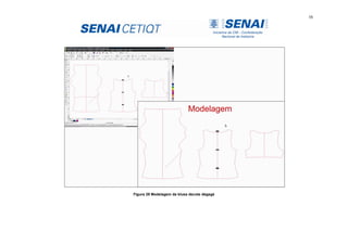 58
Figura 29 Modelagem da blusa decote dégagé
 