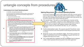 untangle concepts from procedures

 