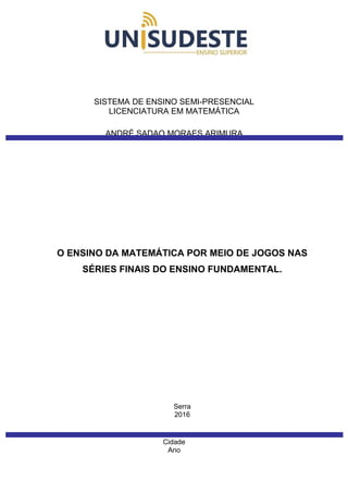 A LENDA DE SESSA E A - Matemática - Aulas Particulares