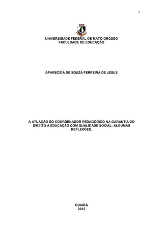 Coordenador (a) de Qualidade