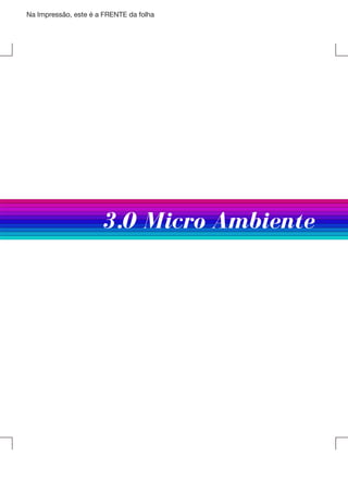 Na Impressão, este é a FRENTE da folha

	

3.0 Micro Ambiente

 