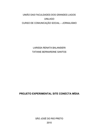 TCC - Projeto experimental Conecta Mídia