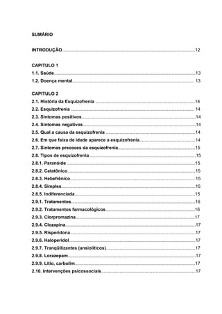 SUMÁRIO


INTRODUÇÃO.........................................................................................................