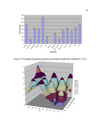 Figura 7. Formação de estados atratores em função da ação das variáveis X, Y e Z.
38
 