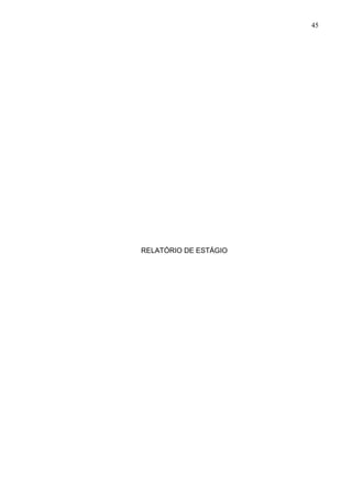 45
RELATÓRIO DE ESTÁGIO
 