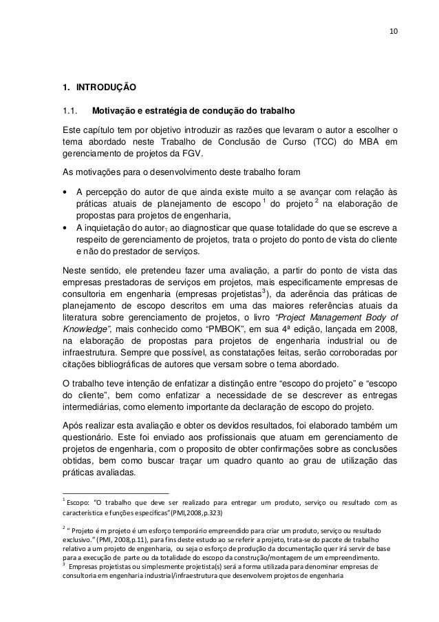 Curso gerenciamento de projetos fgv