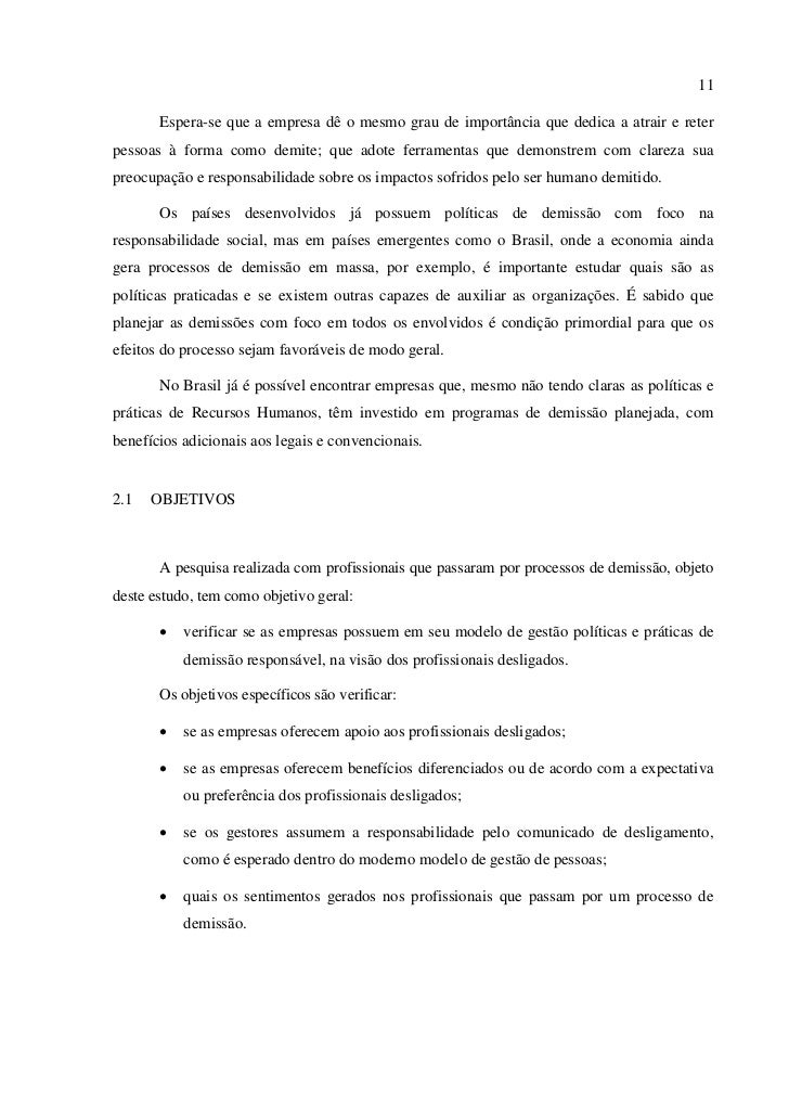 Demissão Responsável