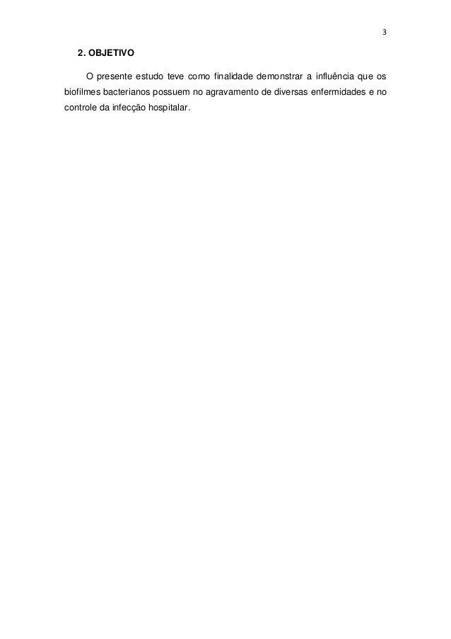 Biofilmes bacterianos e sua atuação na infecção hospitalar