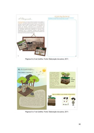 Páginas 8 e 5 da Cartilha. Fonte: Elaboração da autora, 2011.




Páginas 6 e 7 da Cartilha. Fonte: Elaboração da autora, 2011.




                                                                80
 
