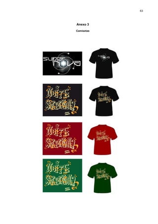 63

Anexo 3
Camisetas

 