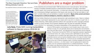 Publishers are a major problem
 
