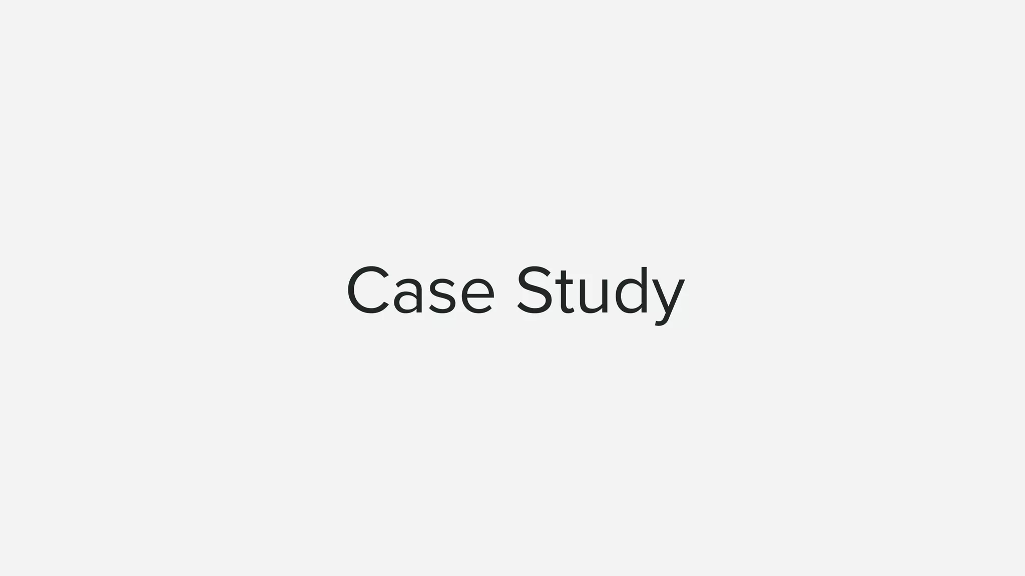 Case Study 