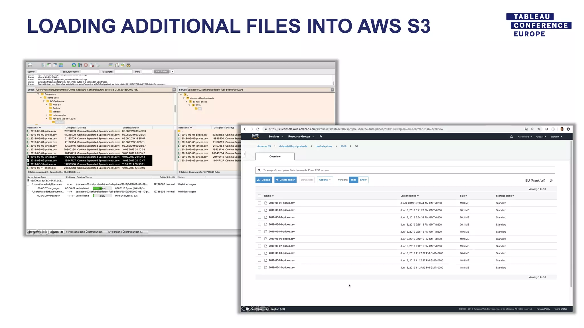 LOADING ADDITIONAL FILES INTO AWS S3
 