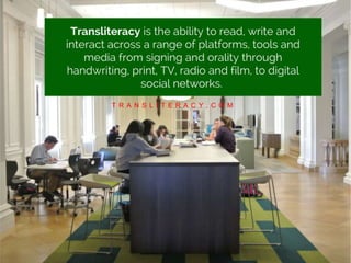 definition
T R A N S L I T E R A C Y . C O M
 