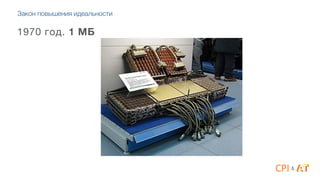 1970 год. 1 МБ
&
Закон повышения идеальности
 