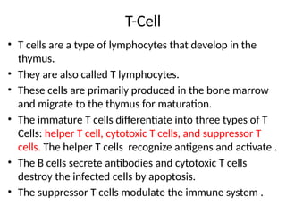 T Cells and B Cells and Ig..pptxiiiiiiiiiiiiiii | PPTX