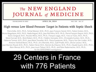 29 Centers in France
with 776 Patients
 