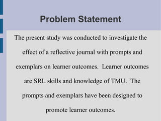 Principles of TMU Not isolated facts and procedures 