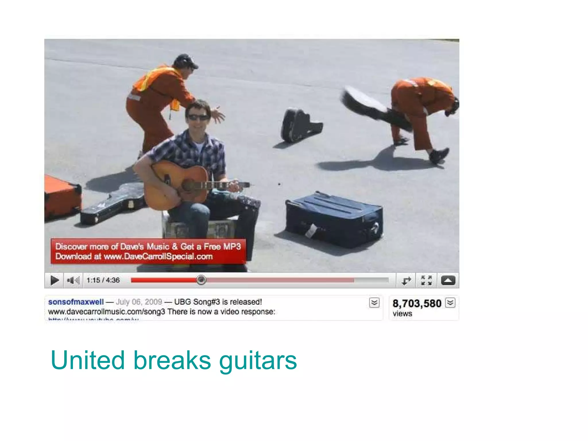 United breaks guitars 