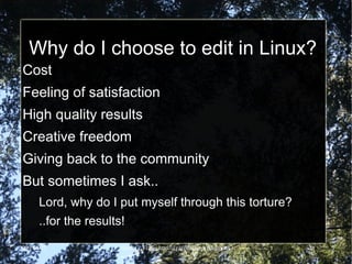 Video production in Linux Take some video 