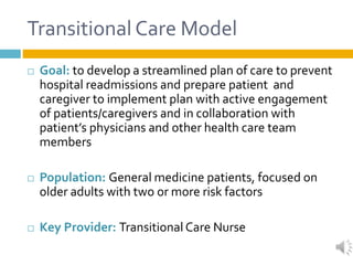 Transitional Care Goals Examples Tcgec module 1 overview updated | PPTX