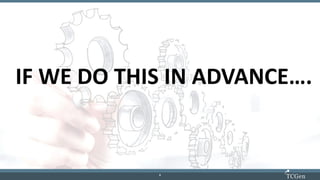 8
88
IF WE DO THIS IN ADVANCE….
 