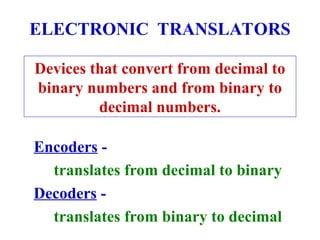 Digital Electronics Principle and application using circuits | PPT