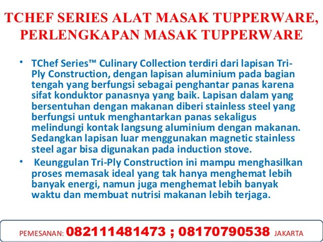 TCHEF SERIES ALAT MASAK TUPPERWARE  PERLENGKAPAN MASAK  