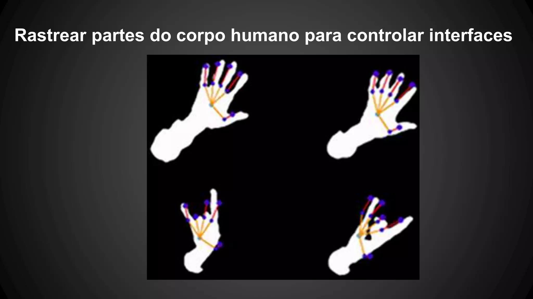 Rastrear partes do corpo humano para controlar interfaces
 