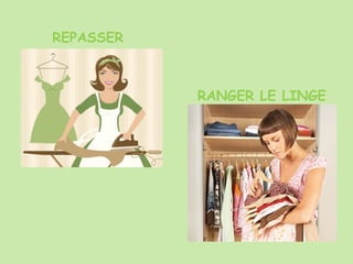 REPASSER
RANGER LE LINGE
 