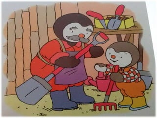 Tchoupi dans le jardin