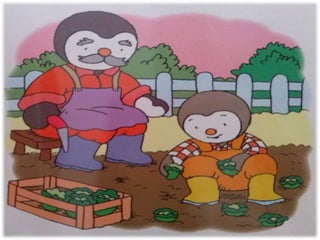 Tchoupi dans le jardin