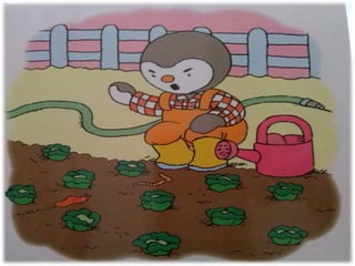 Tchoupi dans le jardin