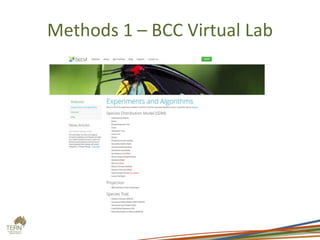 Methods 1 – BCC Virtual Lab
 