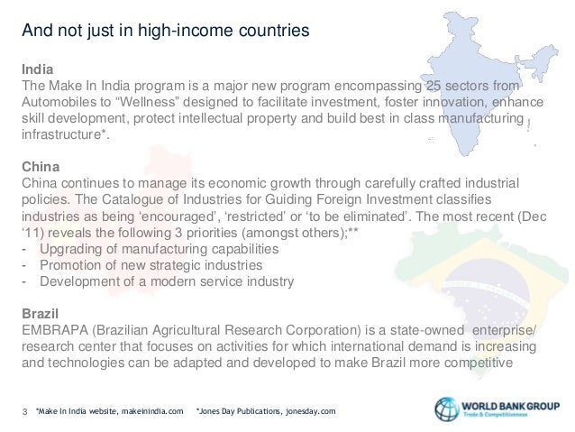 investment industries guiding for catalogue of foreign Industrial Policy 2014 Beyond TCI