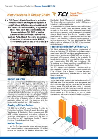 Transport Corporation of India Ltd. | Annual Repor
 