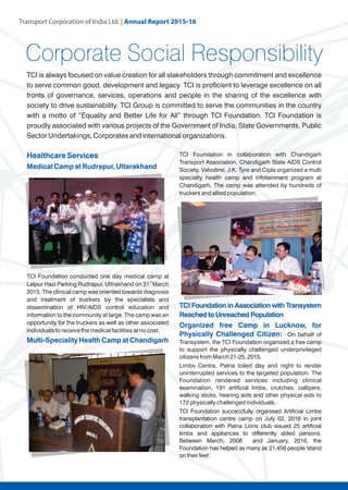 Transport Corporation of India Ltd. | Annual Repor
 