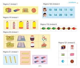 Página 19. Unidad 1
Página 23. Unidad 1
Página 31. Unidad 1
Página 7. Unidad 1 Página 102. Unidad 4
Página 121. Unidad 5
Página 175. Unidad 8
Autoadhesivos
10 18 15 11 12
16 14 20 13 19
1 Atún
1
1
1 Atún
1 Atún
271
 