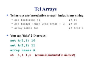 Presentation on TCL/TK scripting language | PPT