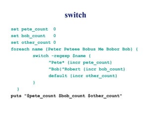 Presentation on TCL/TK scripting language | PPT