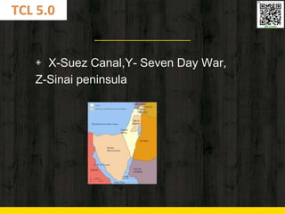 ◈ X-Suez Canal,Y- Seven Day War,
Z-Sinai peninsula
 