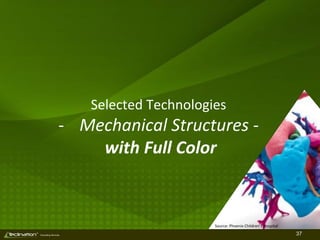 37TM
Consulting Services
Selected Technologies
- Mechanical Structures -
with Full Color
Source: Phoenix Children’s Hospital
 