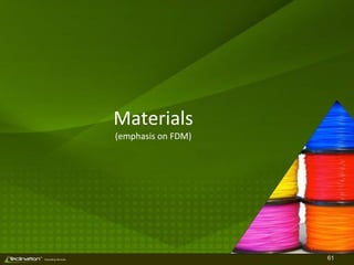 61TM
Consulting Services
Materials
(emphasis on FDM)
 