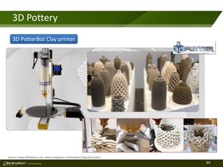 94TM
Consulting Services
3D Pottery
Source: www.deltabots.com, www.instagram.com/explore/tags/potterbot
3D PotterBot Clay printer
 