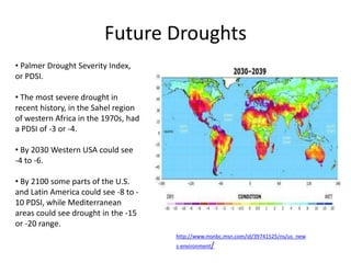 Scary reading
• “US Energy sector vulnerabilities to climate change and extreme
weather” US Department of Energy July 2013
– http://energy.gov/sites/prod/files/2013/07/f2/20130716-
Energy%20Sector%20Vulnerabilities%20Report.pdf
10
Recent Sample outages
• Rising water temps forcing power
plant shutdowns
• Coal and nuclear power generating
capacity will decrease by between
4 and 16 percent in the United
States and a 6 to 19 percent
decline in Europe due to lack of
cooling water.
• http://www.reuters.com/artic
le/2012/06/04/climate-water-
energy-
idUSL3E8H41SO20120604
 