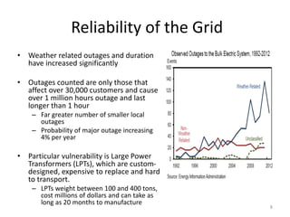 Lessons from Hurricane Sandy
• Many classrooms and research facilities at NYU and Polytechs were
flooded
• It took months to restore and repair facilities to remove mold and
other damage
• Distance education and remote research critical for surviving
climate change severe weather
– Distance education has been identified as a key element in any
national climate change preparedness framework
• But need a reliable and robust network to sustain reliable distance
education
– Flooding also took out campus network gear, but core optical network
continued to function
8
 