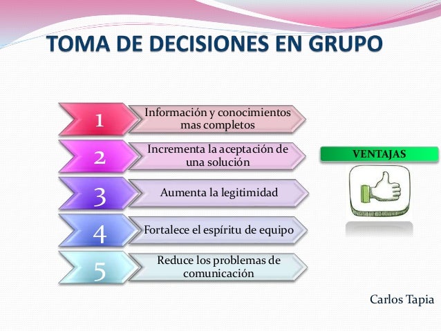 Resultado de imagen para toma de decisiones en equipo