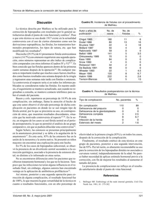 Técnica de Mathieu para la corrección de Hipospadia Distal en Niños.. | PDF